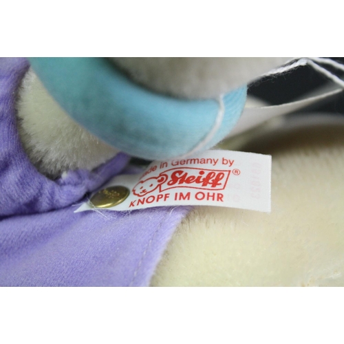 305 - Two Steiff Disney Showcase soft toys to include Donald and Daisy Duck, both with original buttons an... 