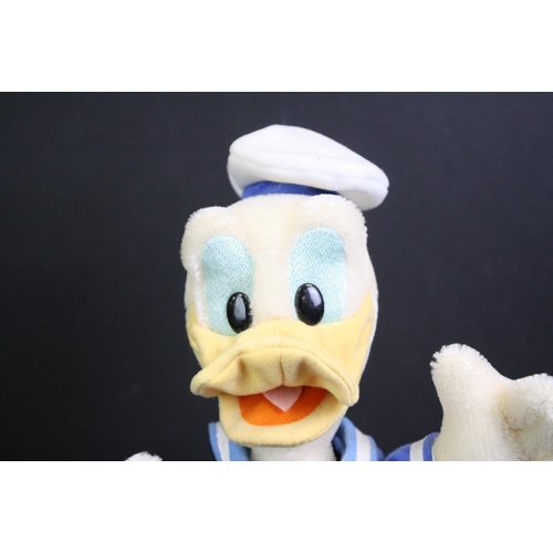 305 - Two Steiff Disney Showcase soft toys to include Donald and Daisy Duck, both with original buttons an... 