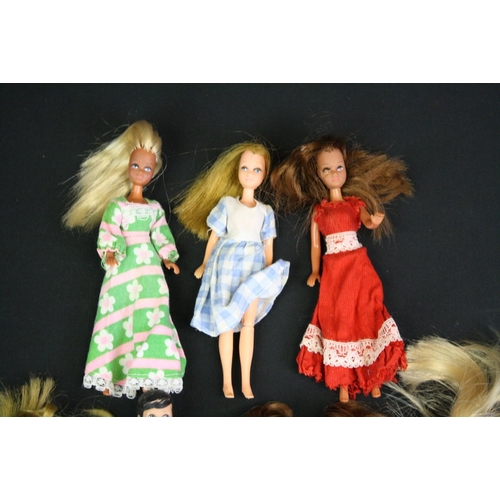 312 - Eight Palitoy Pippa dolls, clothed, including Pete (first issue), 2 x Pippa, 2 x Penny Brown, Marie ... 