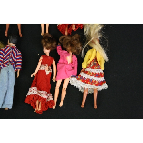 312 - Eight Palitoy Pippa dolls, clothed, including Pete (first issue), 2 x Pippa, 2 x Penny Brown, Marie ... 