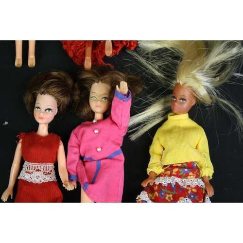 312 - Eight Palitoy Pippa dolls, clothed, including Pete (first issue), 2 x Pippa, 2 x Penny Brown, Marie ... 