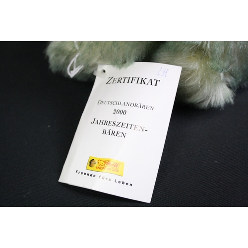 316 - Four Steiff 'Original' mohair teddy bears all with certificate tags to include Hallo Herbst, Hallo S... 