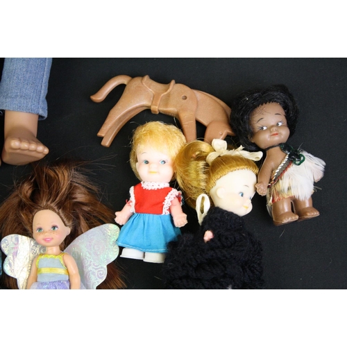 329 - Quantity of mixed dolls and figures to include boxed Chad Valley Design a Friend Collection, many mi... 