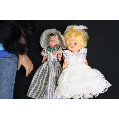 329 - Quantity of mixed dolls and figures to include boxed Chad Valley Design a Friend Collection, many mi... 