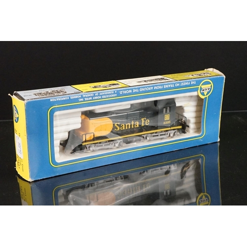 14 - Seven boxed HO gauge locomotives to include 3 x Mehano, 2 x AHM, 1 x Life Like and 1 x Pemco, condit... 