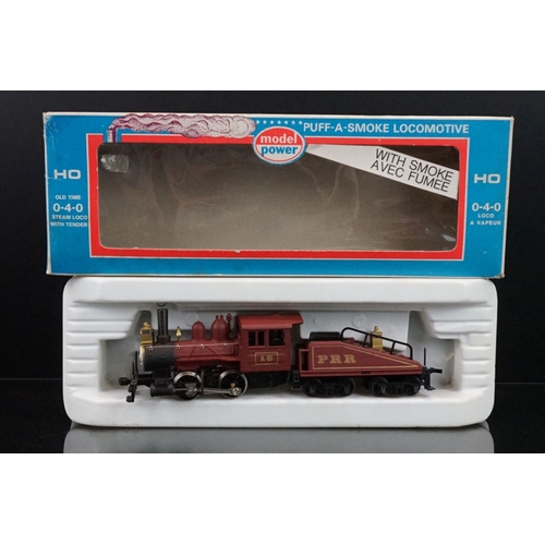 15 - Seven  Model Power HO gauge locomotives to include Santa Fe, PRR, B&O, Union Pacific and Burlington ... 