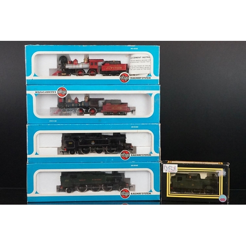 20 - Four boxed Airfix OO gauge locomotives to include 54171-8 Union Pacific No 199, 54151-4 Prairie Tank... 