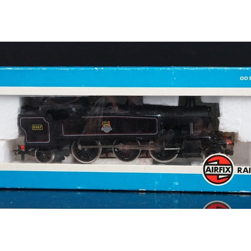 20 - Four boxed Airfix OO gauge locomotives to include 54171-8 Union Pacific No 199, 54151-4 Prairie Tank... 