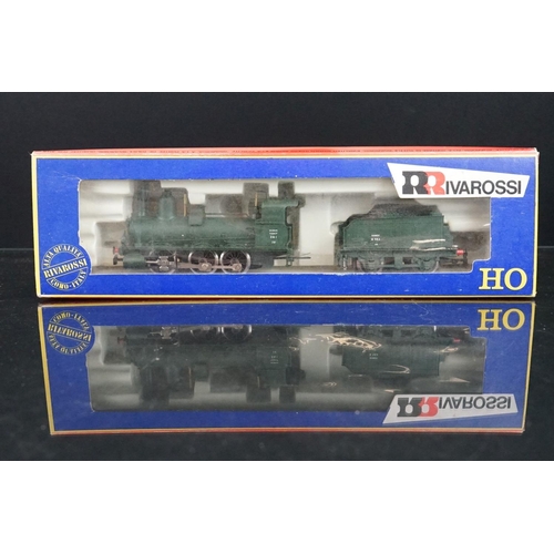 21 - Four boxed HO gauge locomotives to include Fleischmann 4300 and 3 x Rivarossi examples, condition va... 