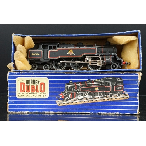 22 - Four boxed Hornby Dublo locomotives to include 8885 0-6-2 69567, L30 1,000 BHP BoBo Diesel Electric ... 