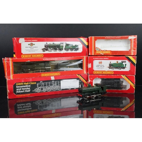 23 - Six boxed Hornby OO gauge locomotives to include R852 BR 2-6-0 Ivatt Loco, Dock Authority 3 0-4-0, G... 