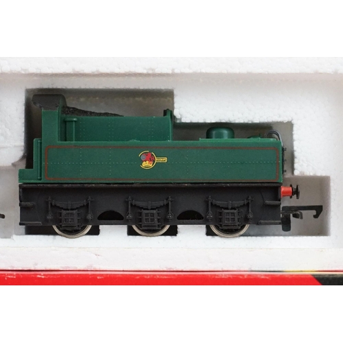 23 - Six boxed Hornby OO gauge locomotives to include R852 BR 2-6-0 Ivatt Loco, Dock Authority 3 0-4-0, G... 