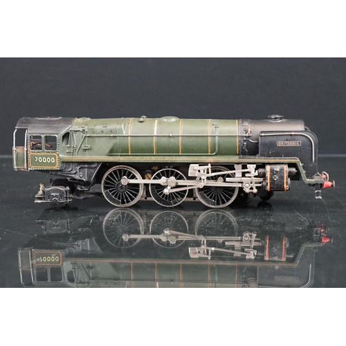 25 - Four OO gauge locomotives to include Wills Finecast GWR 2251 Class (built), TTR Britannia, unmarked ... 