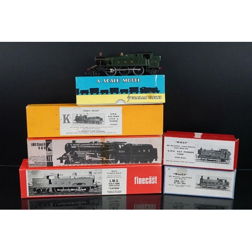 26 - Six boxed and built diecast OO gauge locomotives to include 3 x Wills, K's, Graham, Farish & Keyser,... 