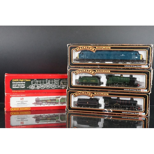 28 - Five boxed OO gauge locomotives to include 3 x Palitoy Mainline (37079 4-6-0 Erlestoke Manor Class B... 