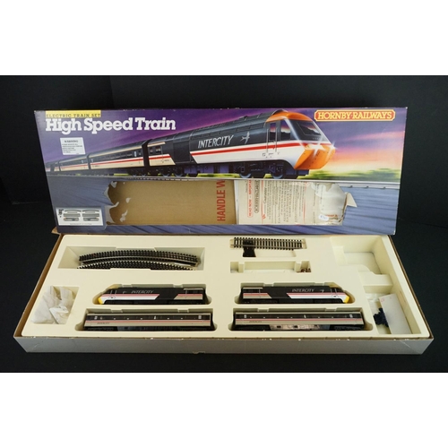 32 - Boxed Hornby OO gauge R695 High Speed Train Set containing locomotive, rolling stock, track and cert... 