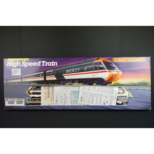 32 - Boxed Hornby OO gauge R695 High Speed Train Set containing locomotive, rolling stock, track and cert... 