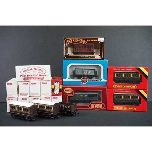 38 - 16 Boxed OO gauge items of rolling stock to include 10 x Hornby R010 Special Edition Pugh & Co Wagon... 