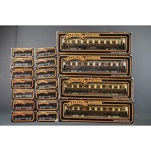 44 - 18 Boxed Palitoy Mainline items of rolling stock to include 12 x 937124 Collett 60' All 3rd Coach GW... 