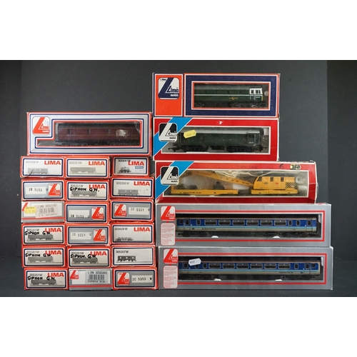 45 - 22 Boxed OO gauge items of rolling stock all contained within Lima boxes, most items are associated ... 