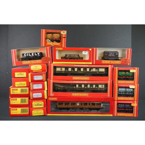 47 - 21 Boxed Hornby OO gauge items of rolling stock to include R4573, R4574, 4 x R233, R025 etc