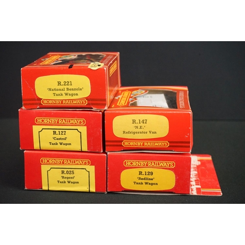 47 - 21 Boxed Hornby OO gauge items of rolling stock to include R4573, R4574, 4 x R233, R025 etc