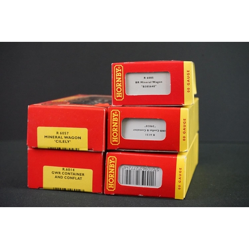 47 - 21 Boxed Hornby OO gauge items of rolling stock to include R4573, R4574, 4 x R233, R025 etc