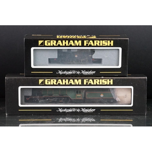 95 - Two boxed Graham Farish N gauge locomotives to include 372377 A3 60066 Merry Hampton BR Green E/Cres... 