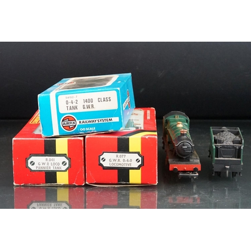 96 - Three boxed OO gauge locomotives to include 2 x Hornby (R041 GWR Pannier Tank Loco & R077 GWR 0-4-0)... 