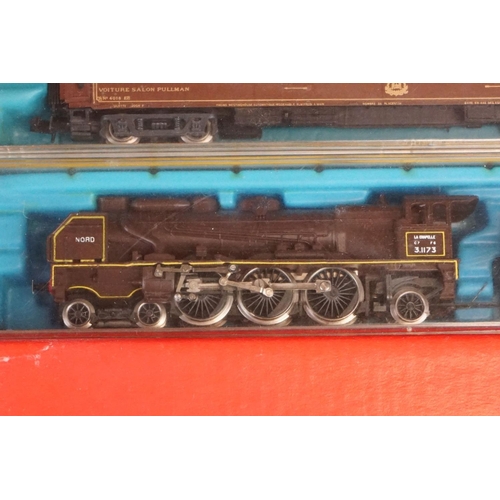 99 - Cased Rivarossi Supermodello N gauge 9181 Lococmotive A Vapeur 3.1173 Nord French Steam Loco, 3 x ca... 