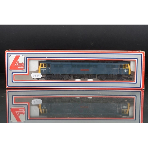 107 - Four boxed Lima OO gauge locomotives to include 205106MWG Royal Scots Grey, 205142MWG Eagle, 205125M... 