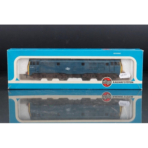 109 - Four boxed OO gauge locomotives to include 3 x Airfix (54122-6 4F Fowler LMS Livery, 54121-3 Royal S... 