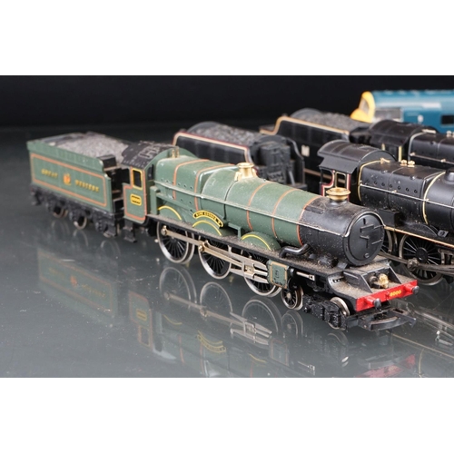 119 - Seven OO gauge locomotives to include Lima King George V, Airfix Royal Scot Fusilier, Pailtoy Mainli... 