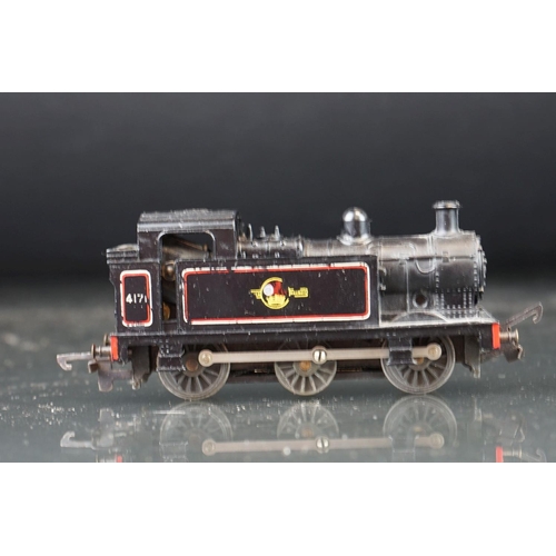 120 - Group of N gauge and TT Gauge model railway to include cased Graham Farish 2-6-2 GWR locomotive (cas... 