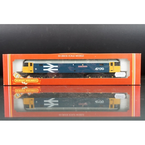 123 - Four boxed Hornby OO gauge locomotives to include R307 BR Class 47 County of Norfolk, R150 L&Y 0-4-0... 