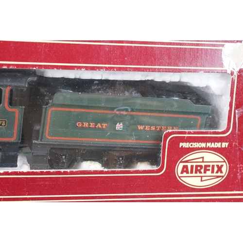 128 - Three boxed Airfix OO gauge locomotives to include 2 x GMR (54125-5 Bristol Castle Class GWR & 54124... 