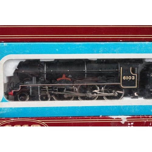 128 - Three boxed Airfix OO gauge locomotives to include 2 x GMR (54125-5 Bristol Castle Class GWR & 54124... 