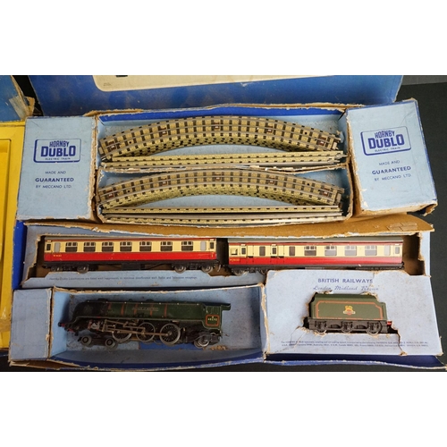 136 - Two boxed Hornby Dublo train sets to include 2022 The Caledonian Passenger Train containing City of ... 