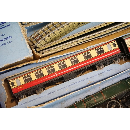 136 - Two boxed Hornby Dublo train sets to include 2022 The Caledonian Passenger Train containing City of ... 