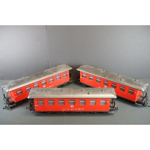 138 - Three NewQida G gauge TB Coaches, vg