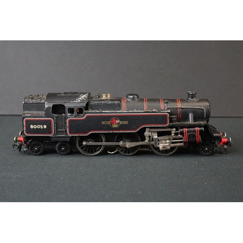 141 - Four Hornby Dublo locomotives to include 0-6-2 LNER 9596, D3763, 0-6-2 LMS 6917 and 2-6-4 180059 BR ... 