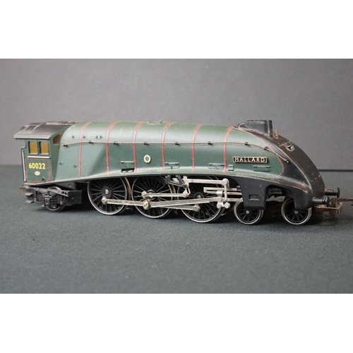 142 - 13 OO / HO gauge locomotives to include Hornby Mallard, Triang Aurora, Hornby Dublo BR 80066 etc