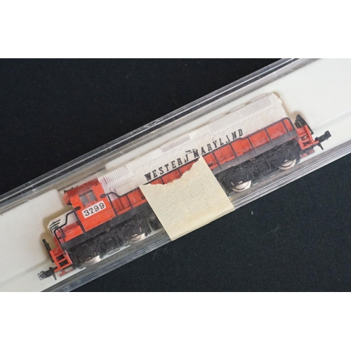 147 - Eight boxed N gauge locomotives to include Graham Farish 1104 9400 Class Pannier Tank GWR, 2 x Roco ... 