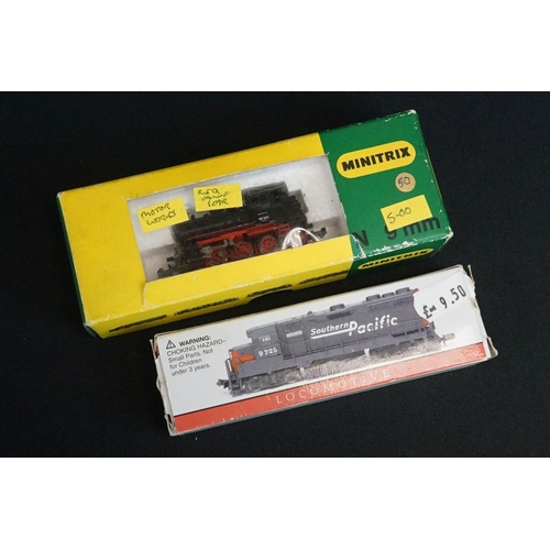 147 - Eight boxed N gauge locomotives to include Graham Farish 1104 9400 Class Pannier Tank GWR, 2 x Roco ... 