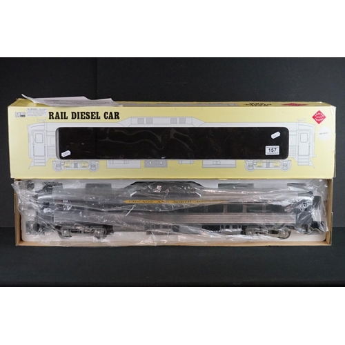 157 - Boxed Aristo Craft Trains 1 gauge ART 22804 Chicago & Northwestern Rail Diesel Car