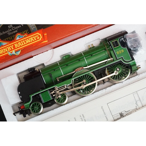 158 - Two boxed Hornby OO gauge locomotives to include R374 SR Battle of Britain Spitfire and R380 SR Scho... 