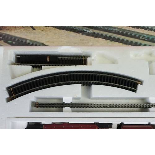 161 - Boxed Hornby OO gauge R824 Electric Train Set containing Duchess of Sutherland locomotive and 3 x it... 