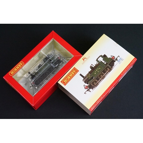 169 - Four boxed Hornby OO gauge locomotives to include R3335 LSWR 4-4-2T Adams Radial 488, R3704 Ruston &... 