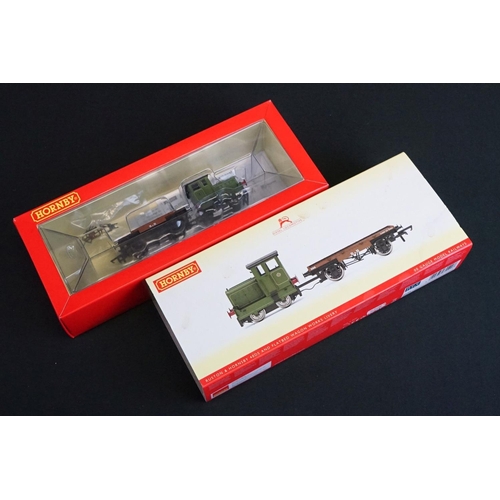 169 - Four boxed Hornby OO gauge locomotives to include R3335 LSWR 4-4-2T Adams Radial 488, R3704 Ruston &... 