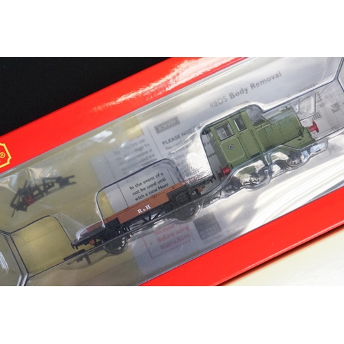 169 - Four boxed Hornby OO gauge locomotives to include R3335 LSWR 4-4-2T Adams Radial 488, R3704 Ruston &... 